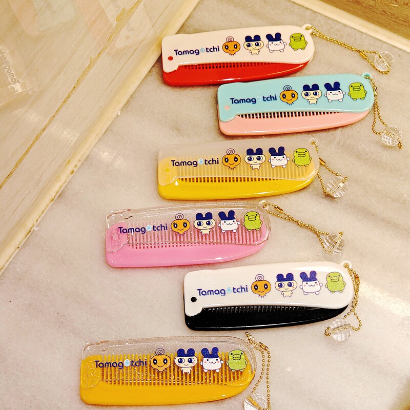 日本拓麻歌子tamagotchi电子宠物便携折叠梳子刘海梳挂件闪片随身,淘宝优惠券,粉丝福利购,淘宝优惠卷