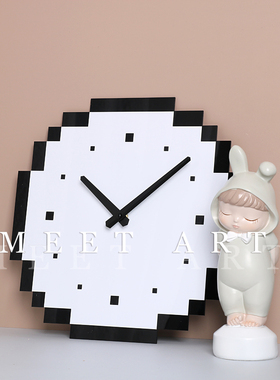 挂钟简约现代样板间儿童房摆钟