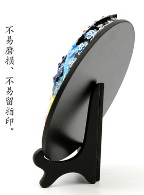 京剧脸谱戏剧花旦头饰圆盘摆件