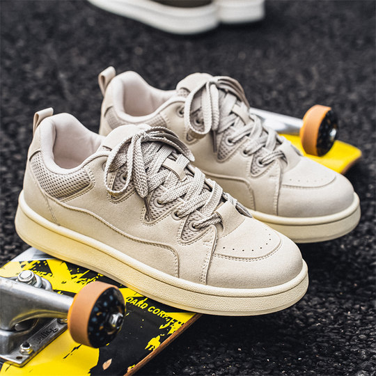 Men's shoes, trendy shoes, original American high street thick-soled sneakers, men's ins internet celebrity, versatile niche design, Hong Kong style shoes