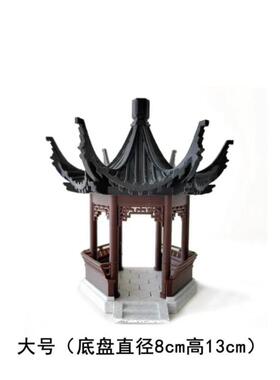 徽派建筑盆景造景桌面