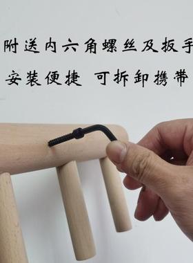 日式实木耙子工具三角碎石造景