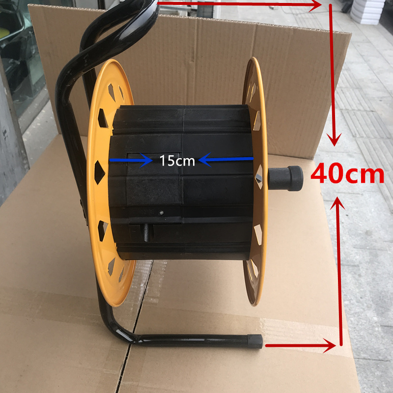 店主推荐工地移动铁电缆盘卷线盘线圈卷盘绕线轴空盘线缆收线器-图1