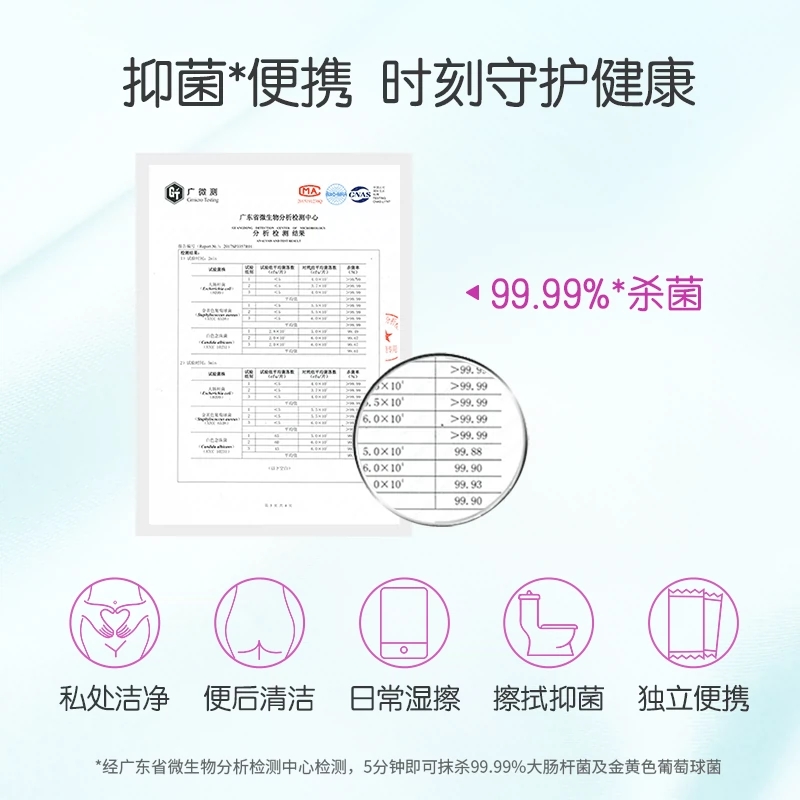 ABC旗下FREE湿巾独立装私处洁阴温和护理抑菌清洁湿厕纸官方正品 - 图2