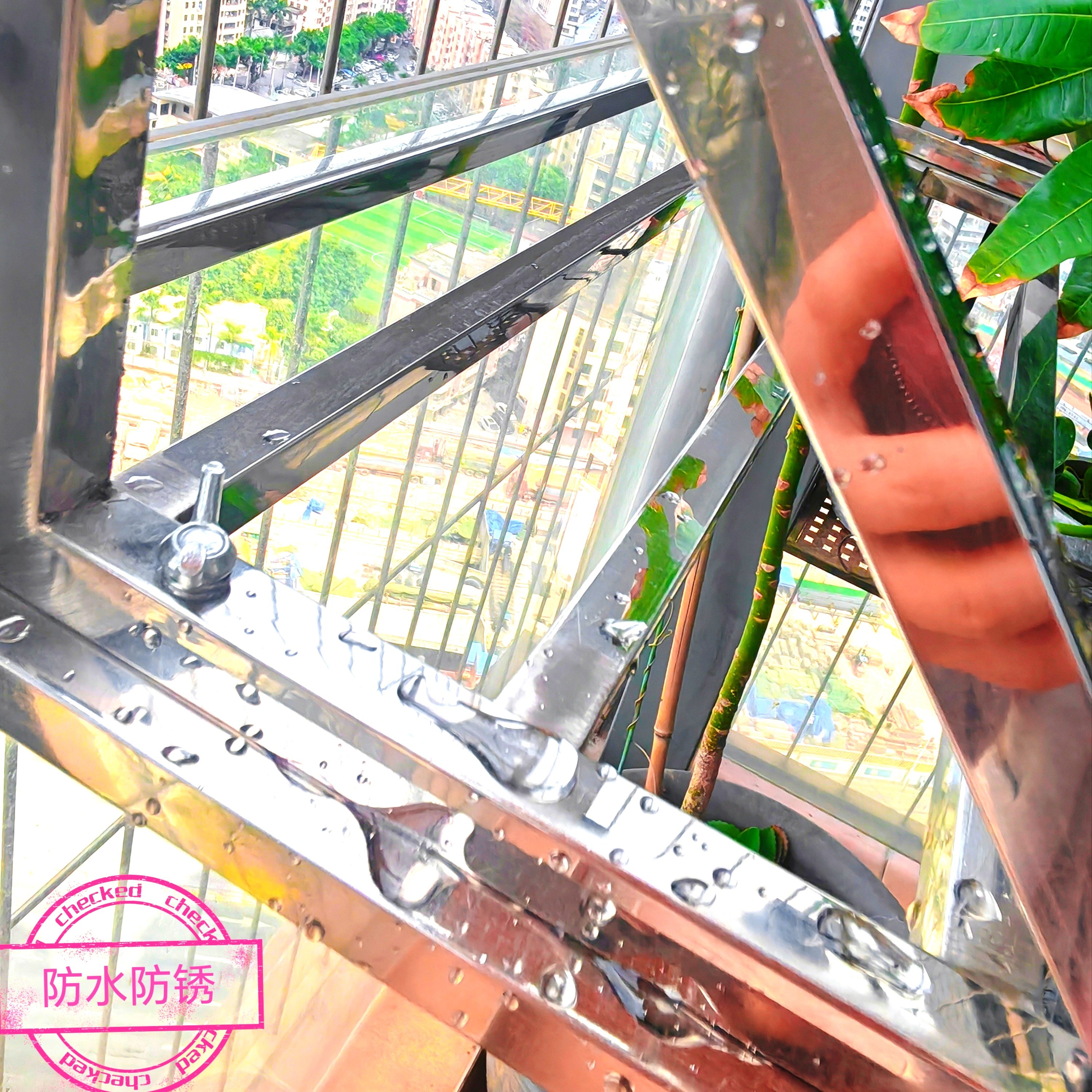 不锈钢阳台架子伸缩晾衣架晒鞋架防盗窗护栏挂式置物架多功能花架,淘宝优惠券,粉丝福利购,淘宝优惠卷