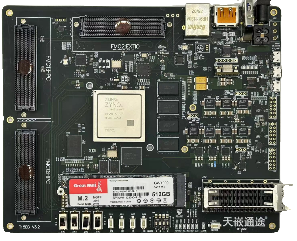 MPSOC 开发板  XCZU15EG 带FMC HPC 天嵌通途 软件无线电 - 图3