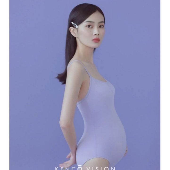 Y015孕妇照紫色时尚简约摩登摄影楼写真主题大肚孕妇服装个性孕期
