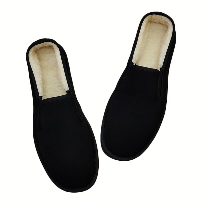 秋冬加绒保暖老北京布鞋男女刺绣长绒加厚一脚蹬套脚西山手工棉鞋,淘宝优惠券,粉丝福利购,淘宝优惠卷