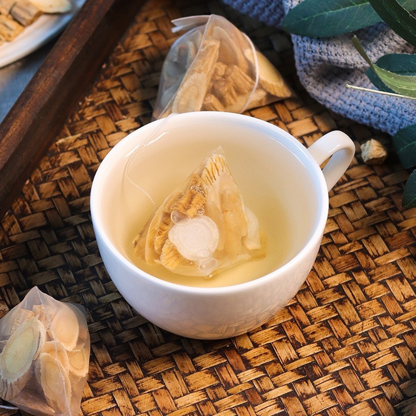 元气四宝茶中药材党参黄芪麦冬西洋参三角包100克20包男女泡茶饮,淘宝优惠券,粉丝福利购,淘宝优惠卷