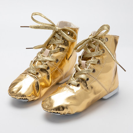 gold jazz boots