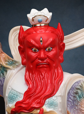 王灵官神像都天大灵官王天君站佛像护法真君火神菩萨家用树脂摆件