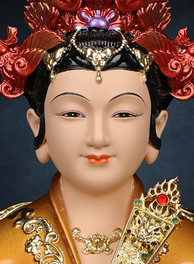 泰山奶奶碧霞元君眼光送子娘娘神像树脂三霄娘娘佛像家用供奉摆件