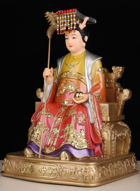 一品天承龙王龙母神像黄衣四海龙王像体水神家用客厅佛像供奉摆件