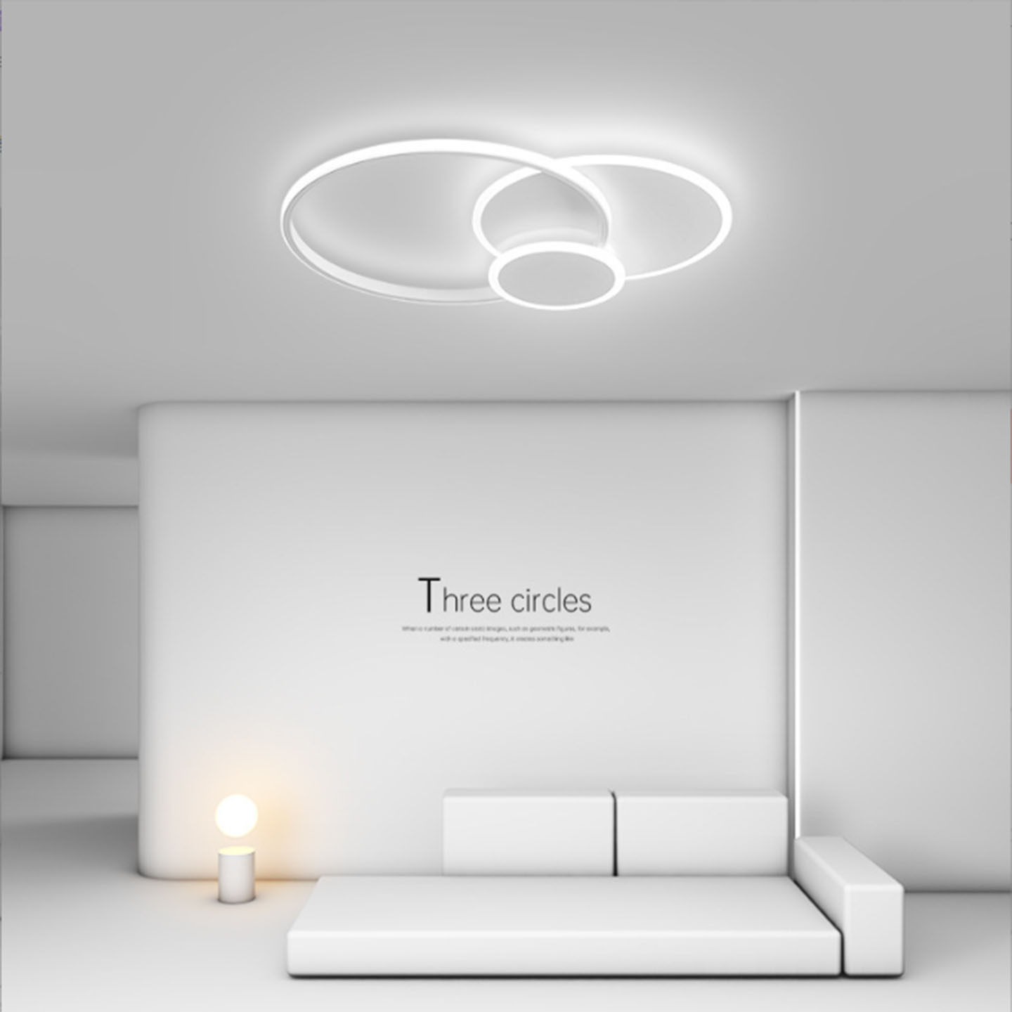 110V-220V创意led吸顶灯简约现代灯大气北欧餐厅卧室涂鸦zigbee灯 - 图1