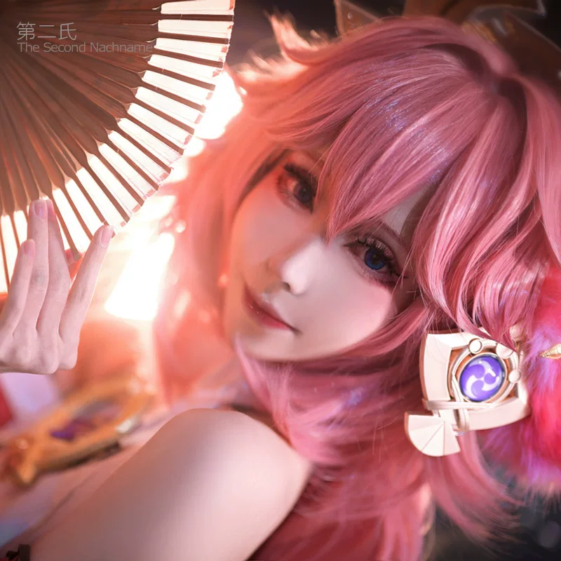 [Second Family] Оригинальная коса рисовая жена Bazhong Sakura богиня красоты розовые волосы оригинальная парик-кос J06