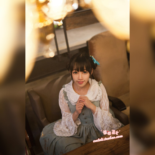 草莓巫女Lolita 原创设计Alice in Wonderland 烫金开襟秋冬jsk - 图1