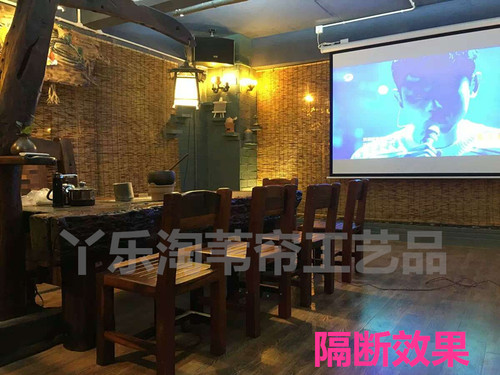 定做复古碳化芦苇帘子遮阳竹卷帘店铺墙面装饰茶室隔断窗帘草席帘 - 图2