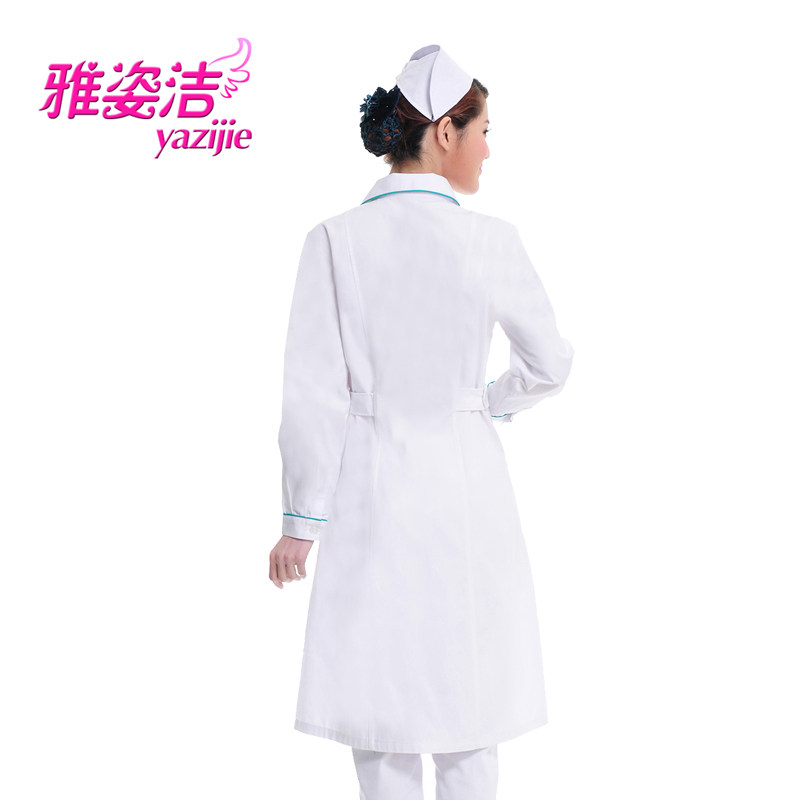 雅姿洁护士服短袖夏季冬季长袖药店服美容服白大褂白加绿边工作服,淘宝优惠券,粉丝福利购,淘宝优惠卷