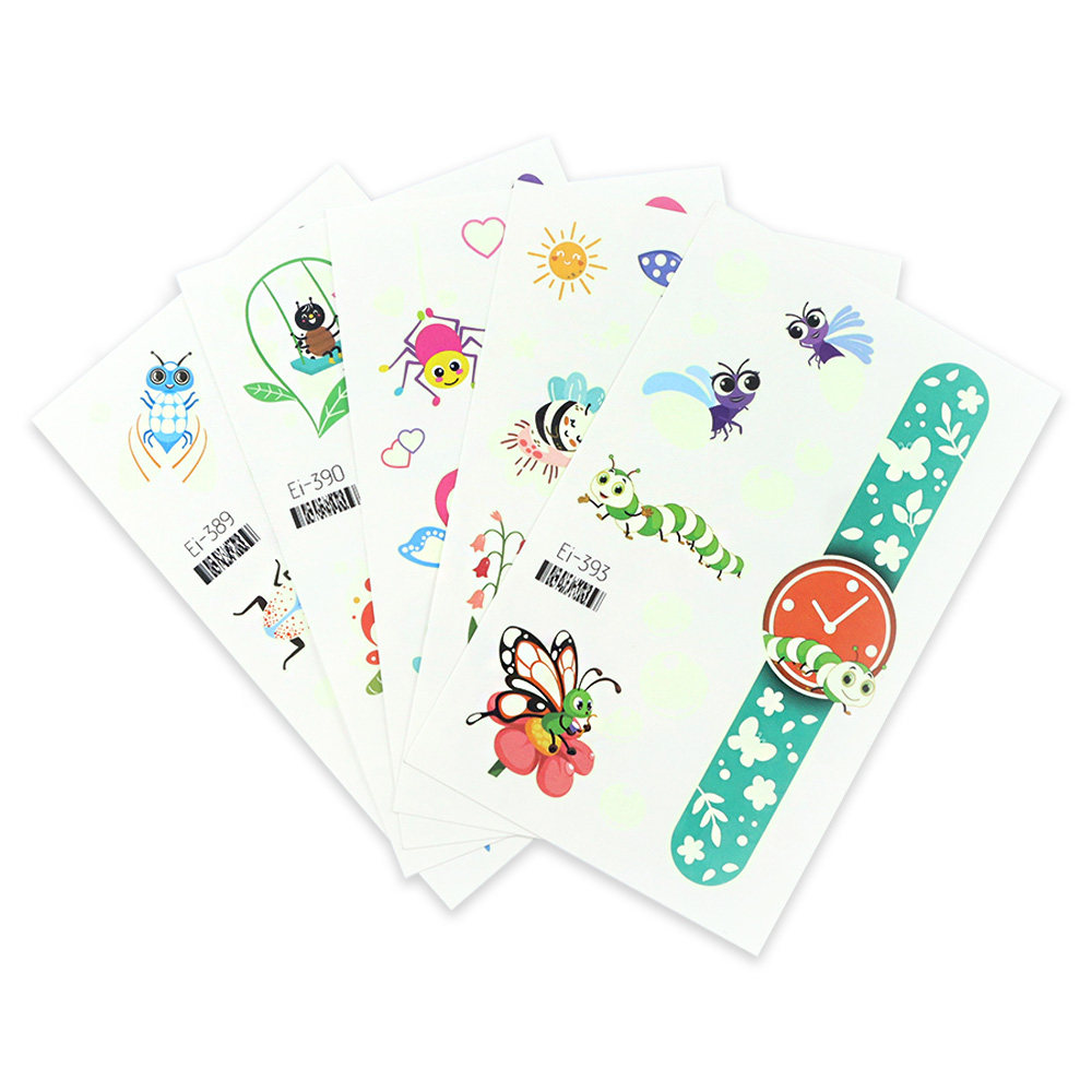 荧夜光纹身贴纸儿童卡通可爱手表昆虫苍蝇蚕晴蜒蚂蚁派对装饰蜜蜂,淘宝优惠券,粉丝福利购,淘宝优惠卷