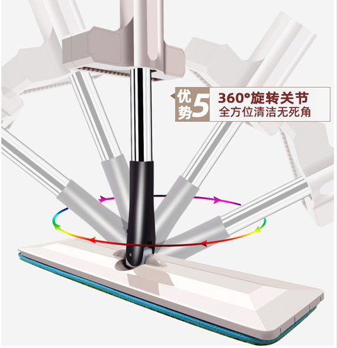拖把家用一拖净2025免手洗挤水酒店学校办公室干湿两用平板拖布 - 图2