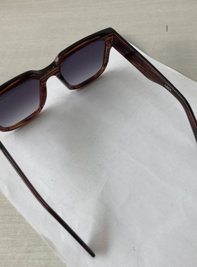 出口国外气质大方框女士太阳镜墨镜个性酷条纹遮阳防紫外线明星范