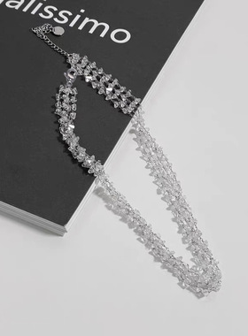 choker水晶项链轻奢小众设计师