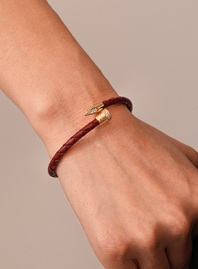 真金电镀锆石蛇形可调节开口手镯简约潮流百搭手环欧美感手饰