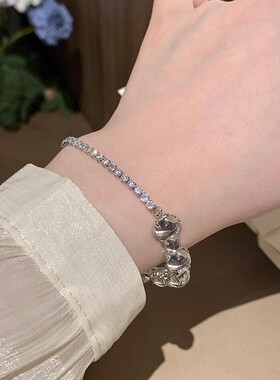 小红书爆款古法感精致琉璃清梦璀璨夺目透明珠手链