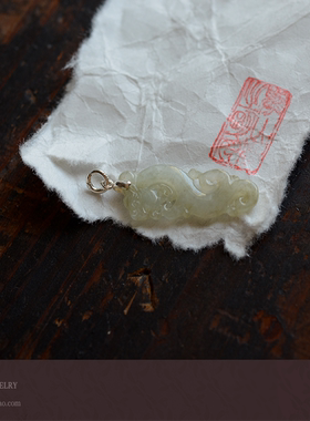龙佩天然翡翠纯银吊坠项链坠