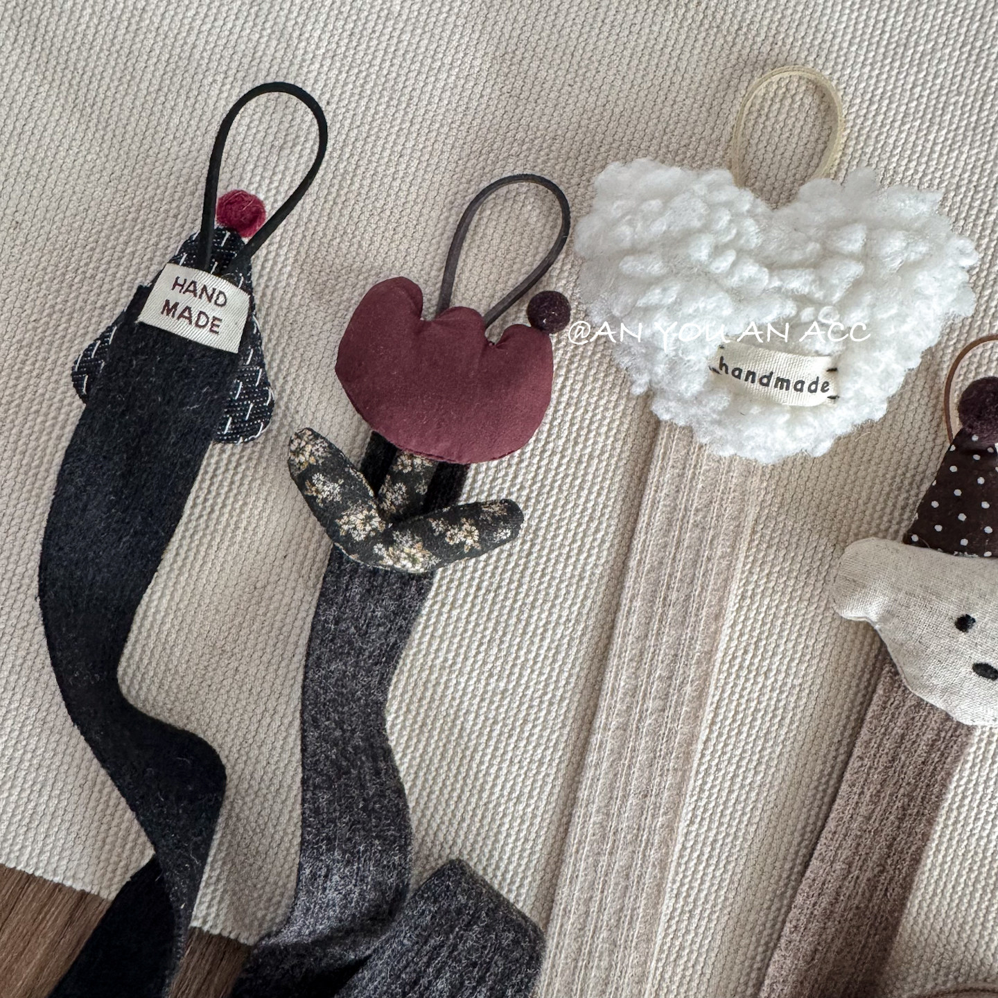 发夹收纳绳～韩系ins可爱碎花郁金香爱心展装饰带发夹展示挂壁带,淘宝优惠券,粉丝福利购,淘宝优惠卷