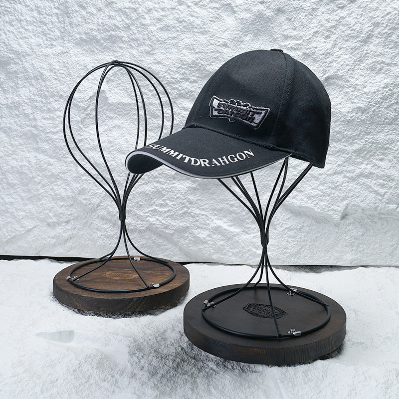 实木底座帽架橱窗头模帽托挂放帽子展示架金属托架假发收纳支架,淘宝优惠券,粉丝福利购,淘宝优惠卷