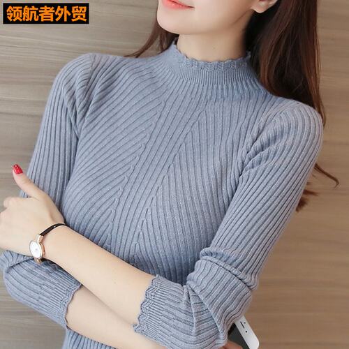 winter clothes for women tops turtlene sweater shirt ladies - 图3