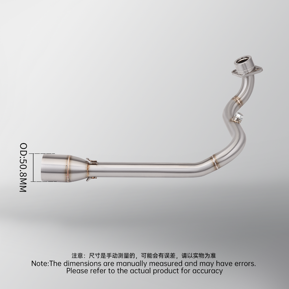 摩托踏板车排气管改装 赛科龙RT3不锈钢前段 尾段消声器 无损安装 - 图2