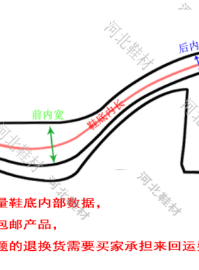 防滑圆方跟女士鞋底皮鞋材料