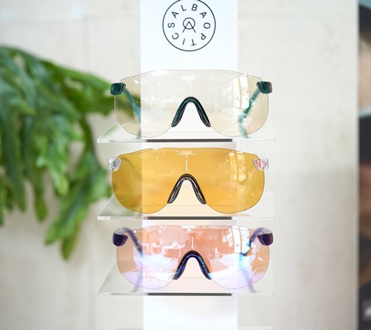 Stratos crystal frame cycling glasses outdoor windproof and sunscreen road bike running sports myopia sunglasses