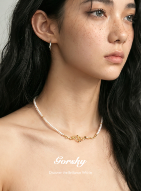 GORSKY天然珍珠小米珠子项链