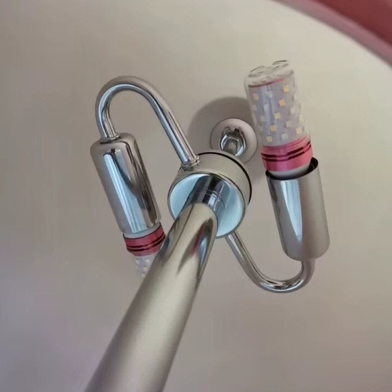 버섯 바닥 램프, 거실, 침대 옆 바우하우스, 빈티지 실내 침실, 빈티지 크림색 유리,인터넷 유명인 소파 램프