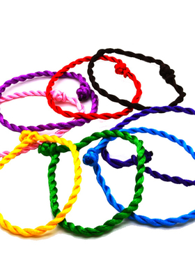 红绳手链伸缩手绳手工编制本命年