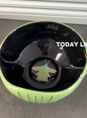 外单孤品 星战卡通尤达宝宝陶瓷马克杯 水杯 烛台 收纳碗装饰摆件