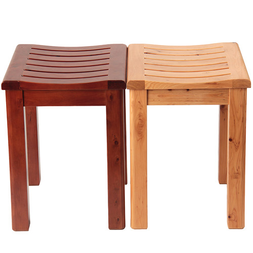 凳子老人洗澡凳浴室凳餐凳田园家用实木高凳换鞋凳  防水淋浴房凳 - 图2