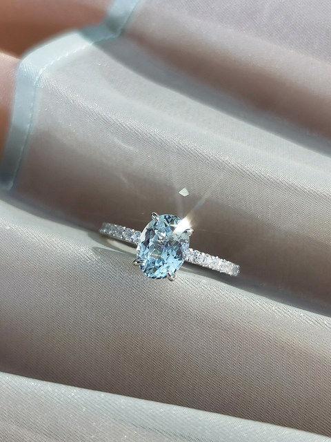 Light luxury colored gemstone laboratory artificial sapphire for women