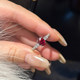 Everyday light luxury pigeon blood red egg ruby ring