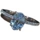 Light luxury colored gemstone laboratory artificial sapphire for women