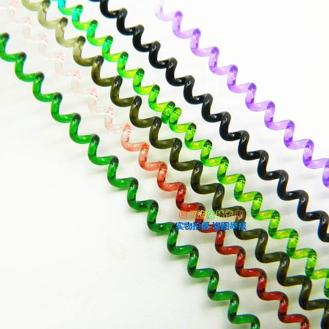 Fine telescopic telephone line key chain plastic mobile phone chain