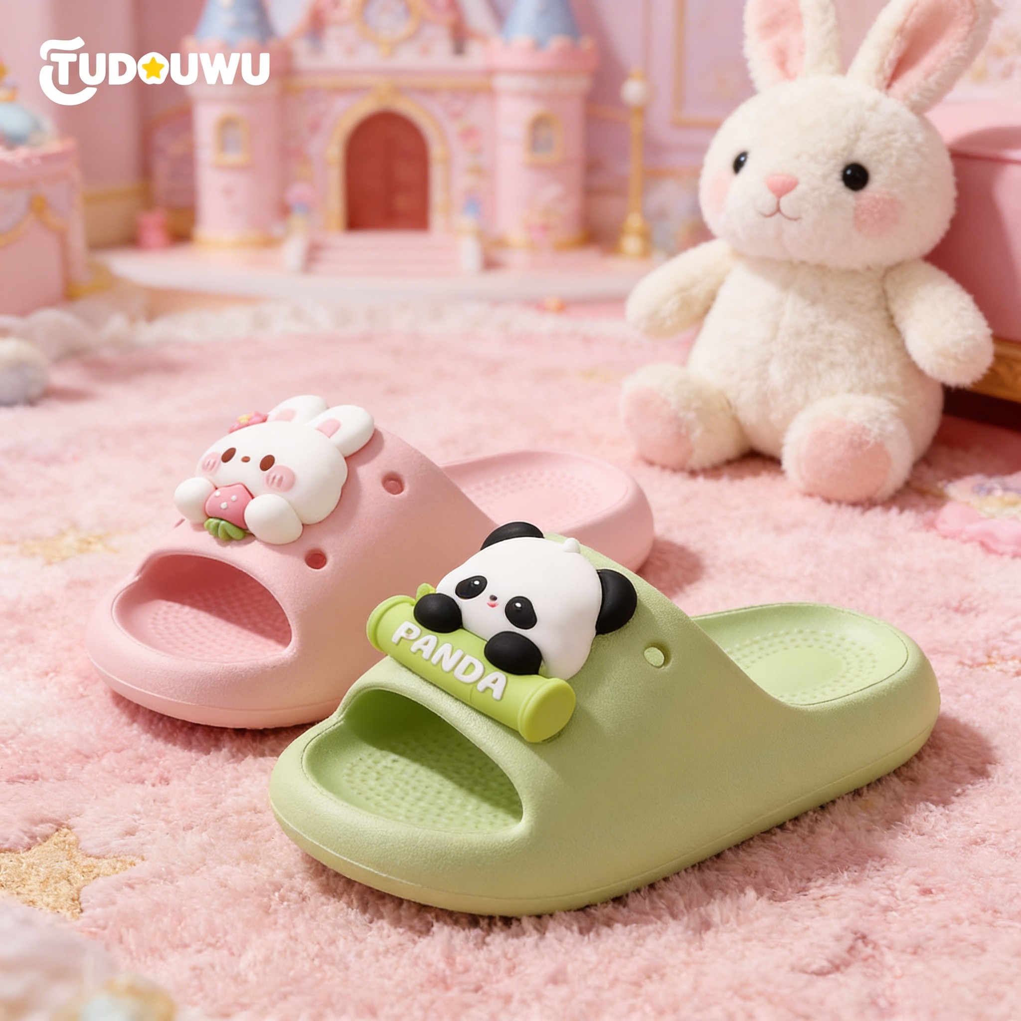 儿童拖鞋男女童女孩新款防滑凉拖鞋夏季室内洗澡亲子可爱卡通EVA,淘宝优惠券,粉丝福利购,淘宝优惠卷
