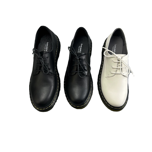 D家16年老店 推荐！女皮鞋 百搭实线女马丁单鞋 个性皮鞋 9633 - 图3