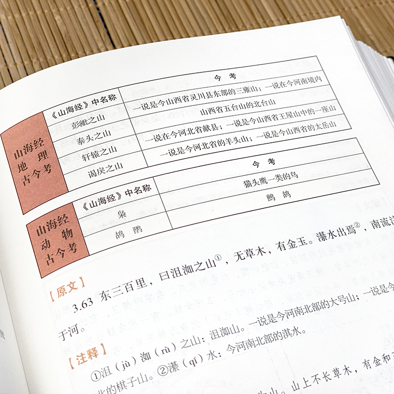 534页全彩精装 图说山海经百部国学传世经典全集原著白话文国学经典儿童插画版小学生四年级完整版图解青少年观山海书籍 瀚涛图书专营店