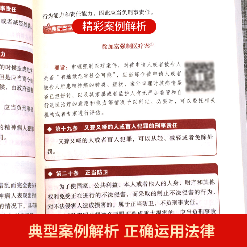 中华人民共和国刑法 大字实用版 双色  条文主旨名词解释 实用问答典型案例内容全面实用法律法规大字实用版系列法律法规阅读书籍 - 图3