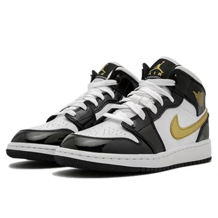 #Jordan Air Jordan 1 AJ1篮球鞋 GS小黑金 BQ6931-007-图1