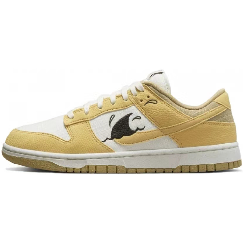 热销Nike Dunk Low  复古休闲板鞋 白黄 白蓝 白橙 DV1681-100 - 图1